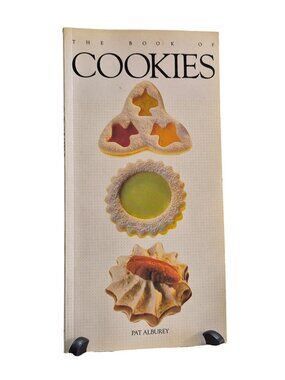 The Book of Cookies by Pat Alburey 1988 Hardcover with Recipes & Step-By-Step